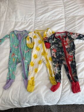 Little Sleepies Yellow Sun Footed One-Piece Pajama